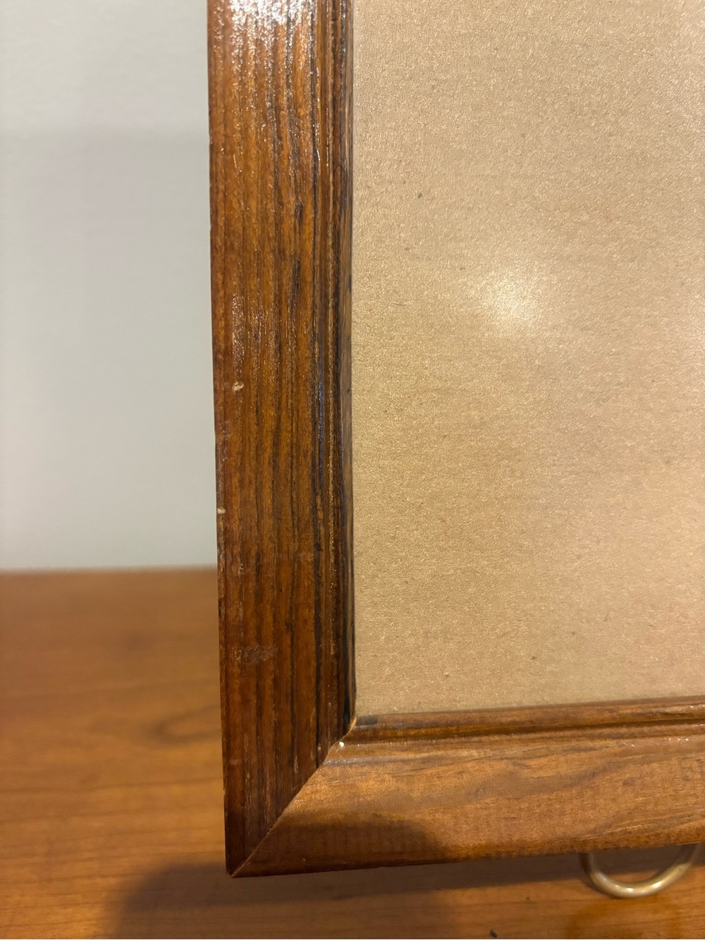 Vintage Large Wooden Mid Century Modern Wall Hanging Picture Frame - Picture 3 of 12
